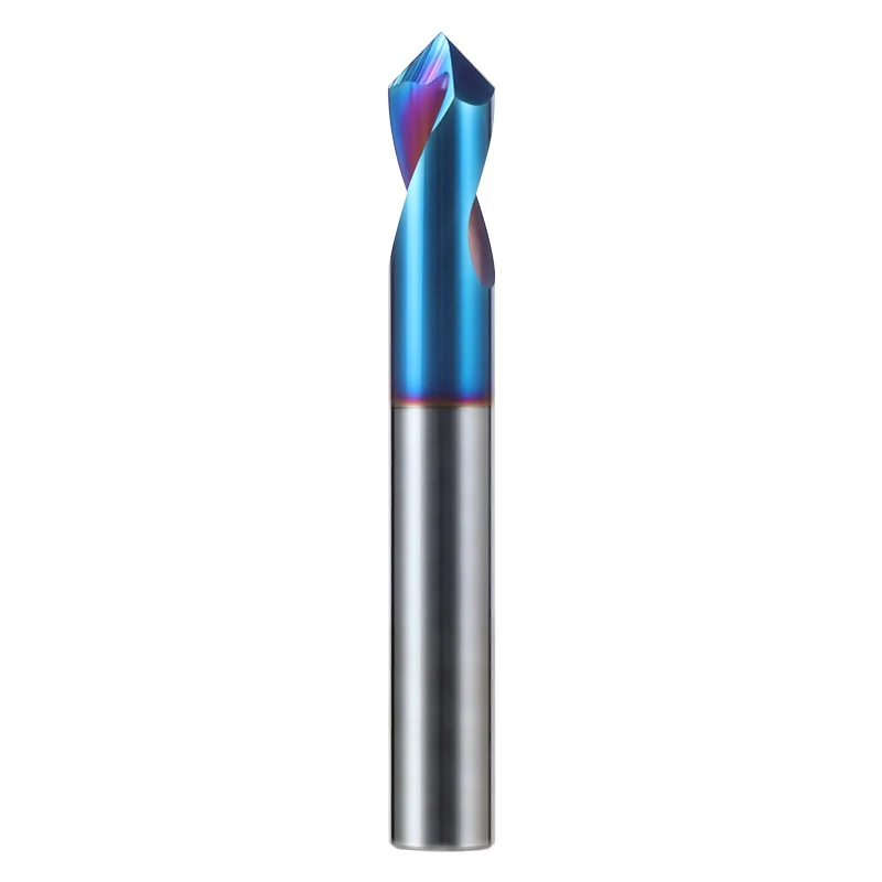 Imagem -05 - Ponto Broca 65 Graus Hrc65 112 mm Chanfro Moinho Stub Começando Localização Centro Bit Carbide End Mill Cnc Router Bit Fresa