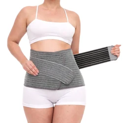 Sunveno Postpartum Belly Band Girdle for Postnatal Adjustable Belly Wrap C-section Recovery Binder Abdominal Support