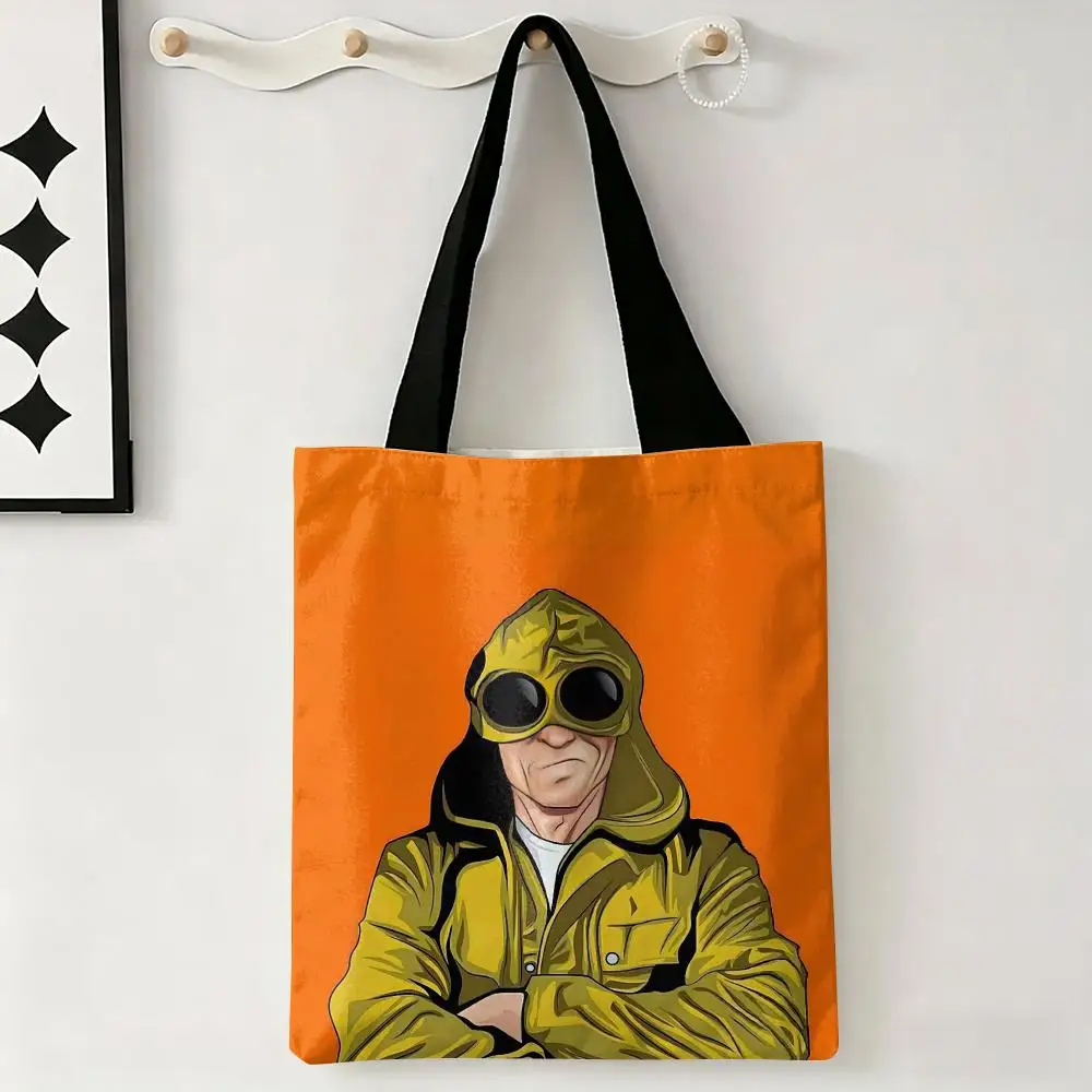 Fashion C_C And P C_Company Storage Bags Large Eco Friendly Capacity Canvas Shopping Bag Shoulder Handbag Daily Use