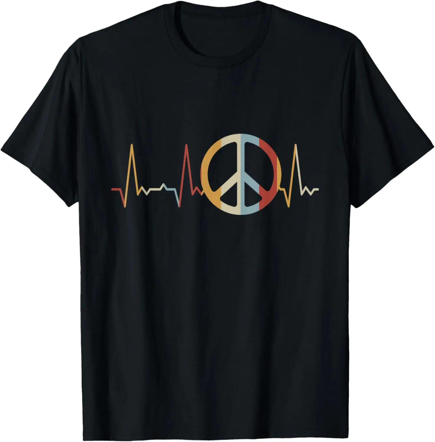 

Heartbeat Peace Sign T-Shirt