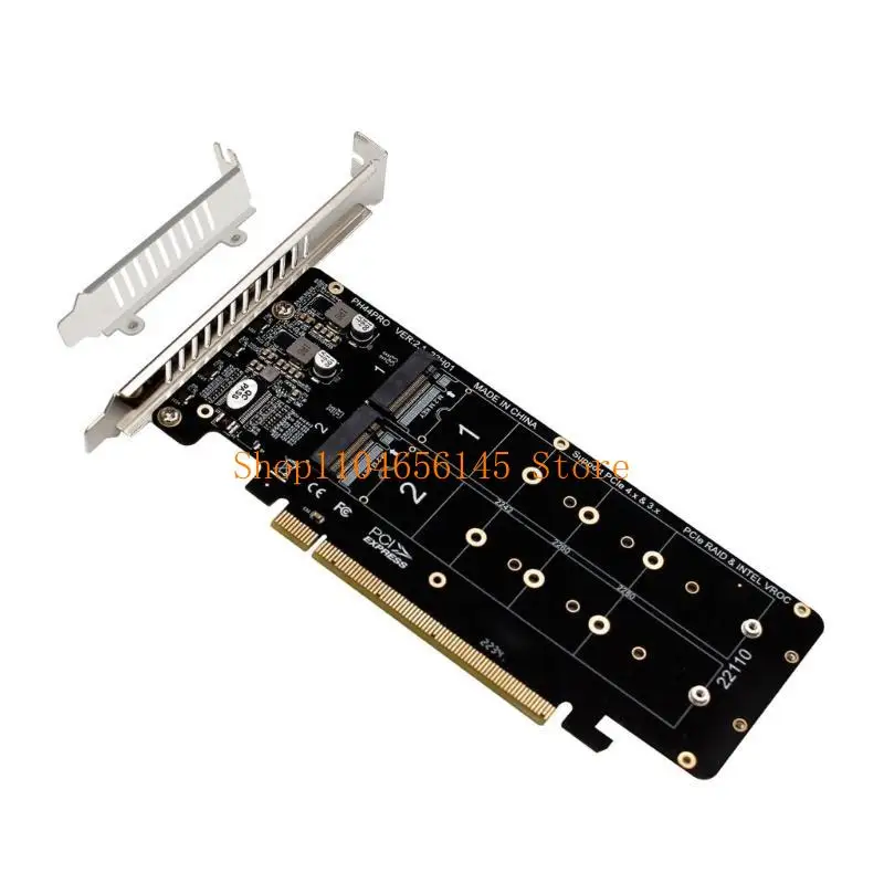 652F PCIE X16 to for M.2 M-key NVME x 4 SSD 2U Server for RAID Array Expansion Split