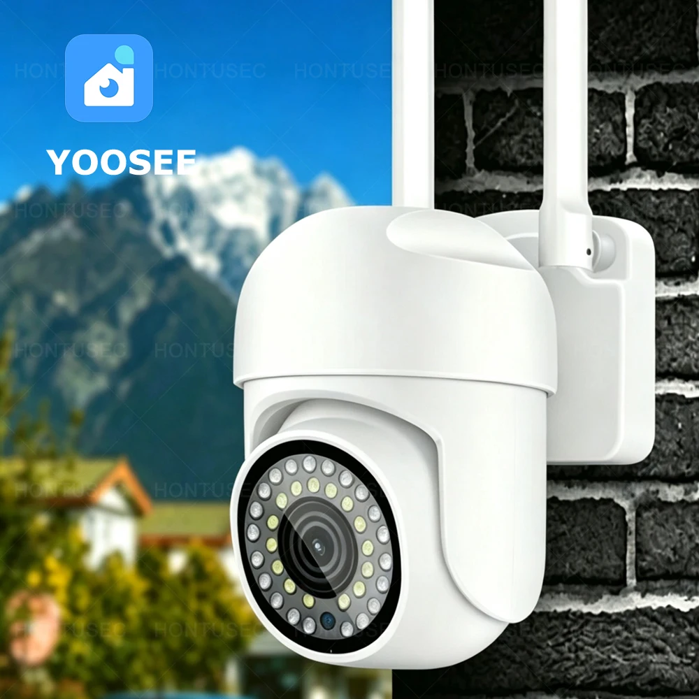 Yoosee 5MP WiFi PTZ Camera CCTV Outdoor Waterproof Auto Tracking Two Way Audio Color Night Vision Smart Home Surveillance Camera