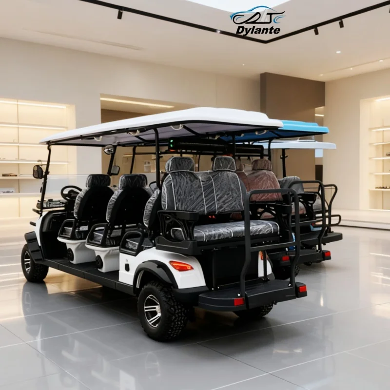 عربة جولف كهربائية قانونية للشارع، معتمدة من CE، دراجة كهربائية، مكبرات صوت بلوتوث، مقعد منجد، سكوتر كهربائي #3