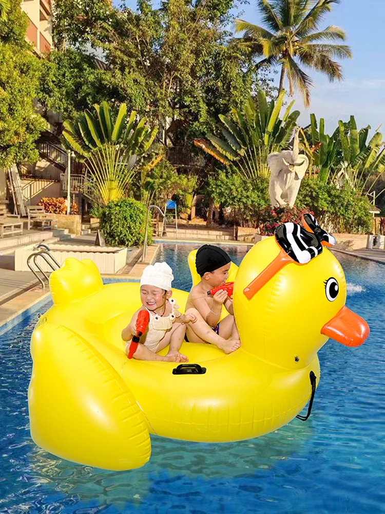 Flamingo Swimming Circle for Children and Adults Water Mounts Floating Toys Unicorn Swimming Pool Inflatable Floating Bed