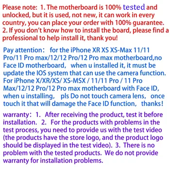 Funkční základní deska pro iPhone 11 a 11 pro a 11 pro Max s Face ID testovanou, odemčenou, logickou deskou IOS, čistou iCloud náhradní 10 nejlepší prodej Základní deska iPhonu 11 Pro Max odemčená - №5