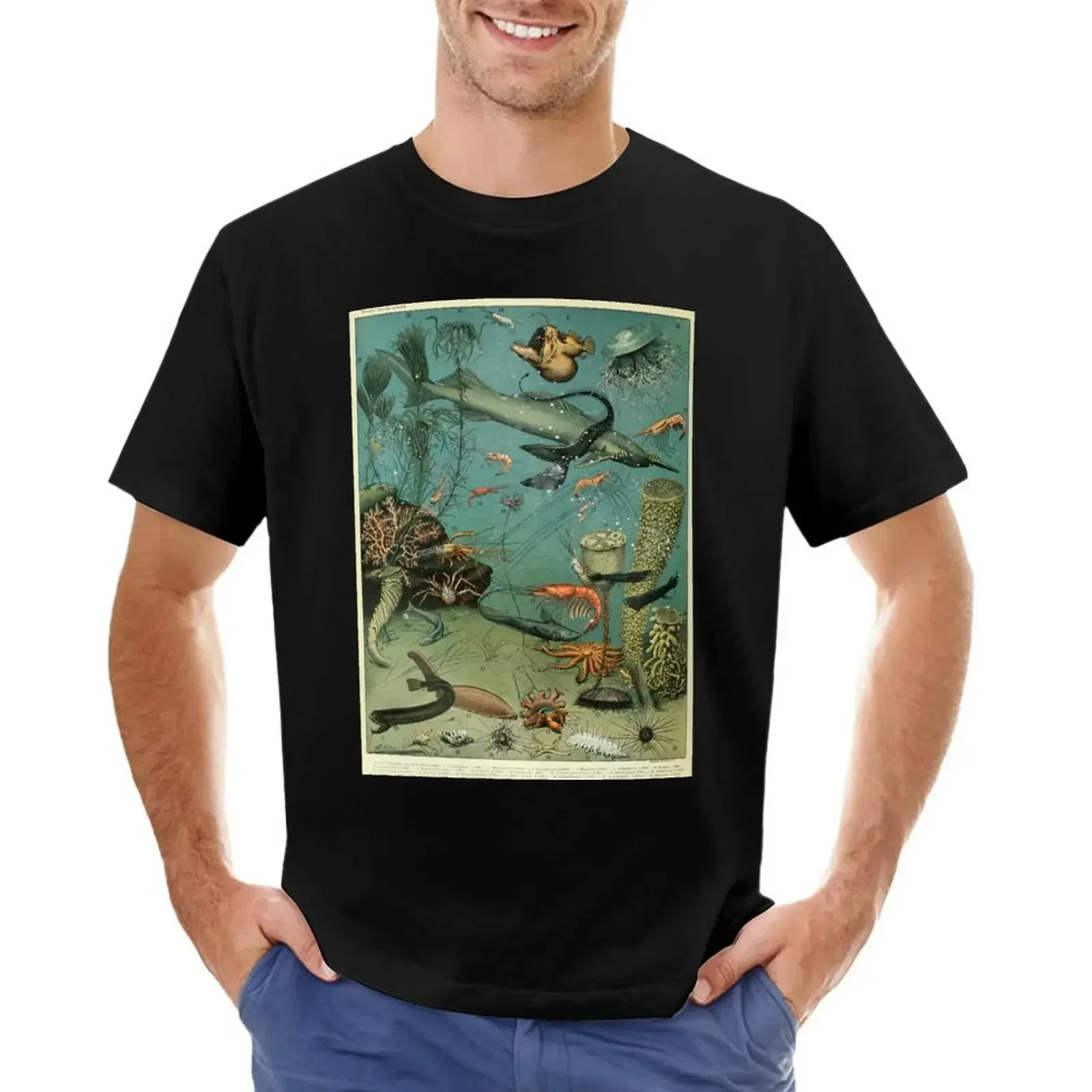 Adolphe Millot Ocean A T-Shirt graphics vintage clothes vintage aesthetic clothes mens graphic t-shirts