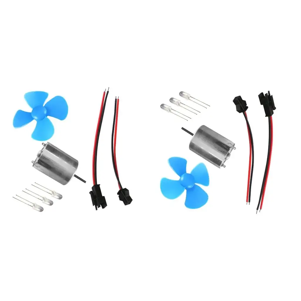 Mini Wind Generator DIY Assembly Kit Plastic Wind Power Generator Set for Science Experiment Learning