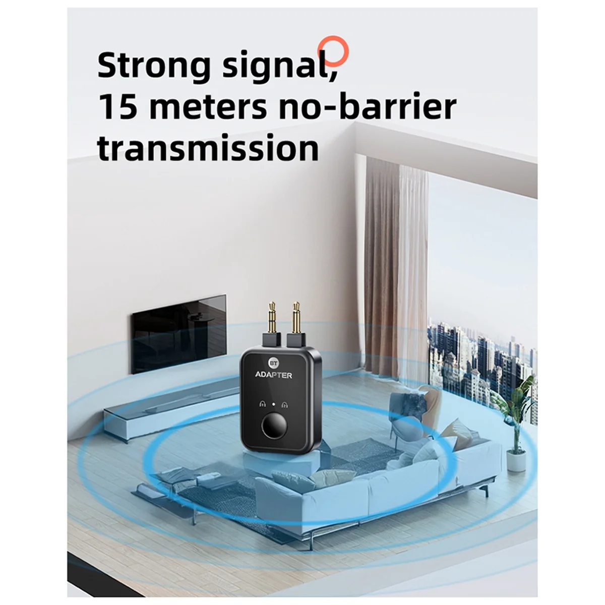A14M New Bluetooth Launcher Two -in -One 5.3 Non -Destructive Headset Aircraft Plug Audio Conversion Adapter 3.5mm AUX