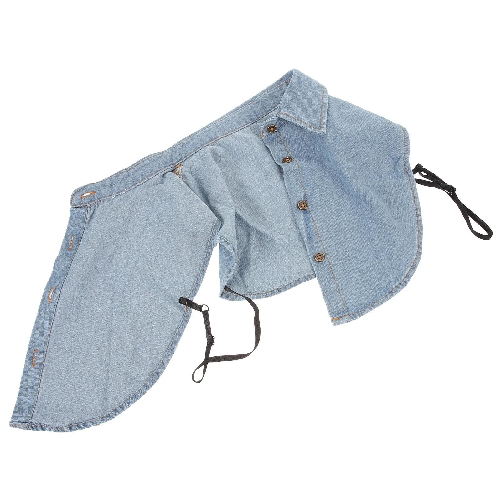 Camisa de algodón con cuello falso para mujer, cuello falso desmontable a la moda, Ideal para la playa, camiseta sin mangas, blusa, prendas de vestir exteriores, collares falsos