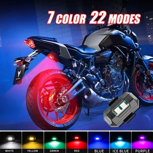 Luzes da motocicleta drone luz estroboscópica usb led anti-colisão bicicleta aeronaves noite voando mini piscando luz de sinal de aviso 10 principais vendas candeeiro moto - №3