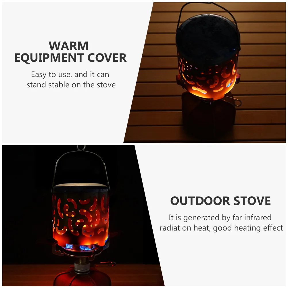 

1pc Portable Camping Stainless Travelling Stove Cover Steel Stove Cover 360° Heat Outdoor Travel Warm Equipment For All Stoves