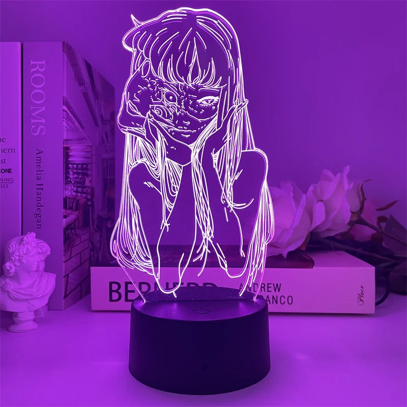 New Tomie Junji Ito Esports Atmosphere Bedroom Night Light Junji Ito Jointly Action Figure Model Garage Kit Doll Toys Gift