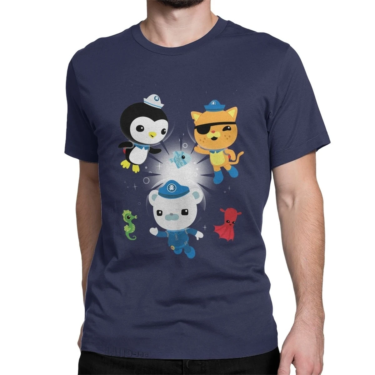 O Neck Clothes New Arrival Men T-Shirt The Octonauts Novelty Pure Cotton Tees Classic Short Sleeve To Your Stations T Shirt