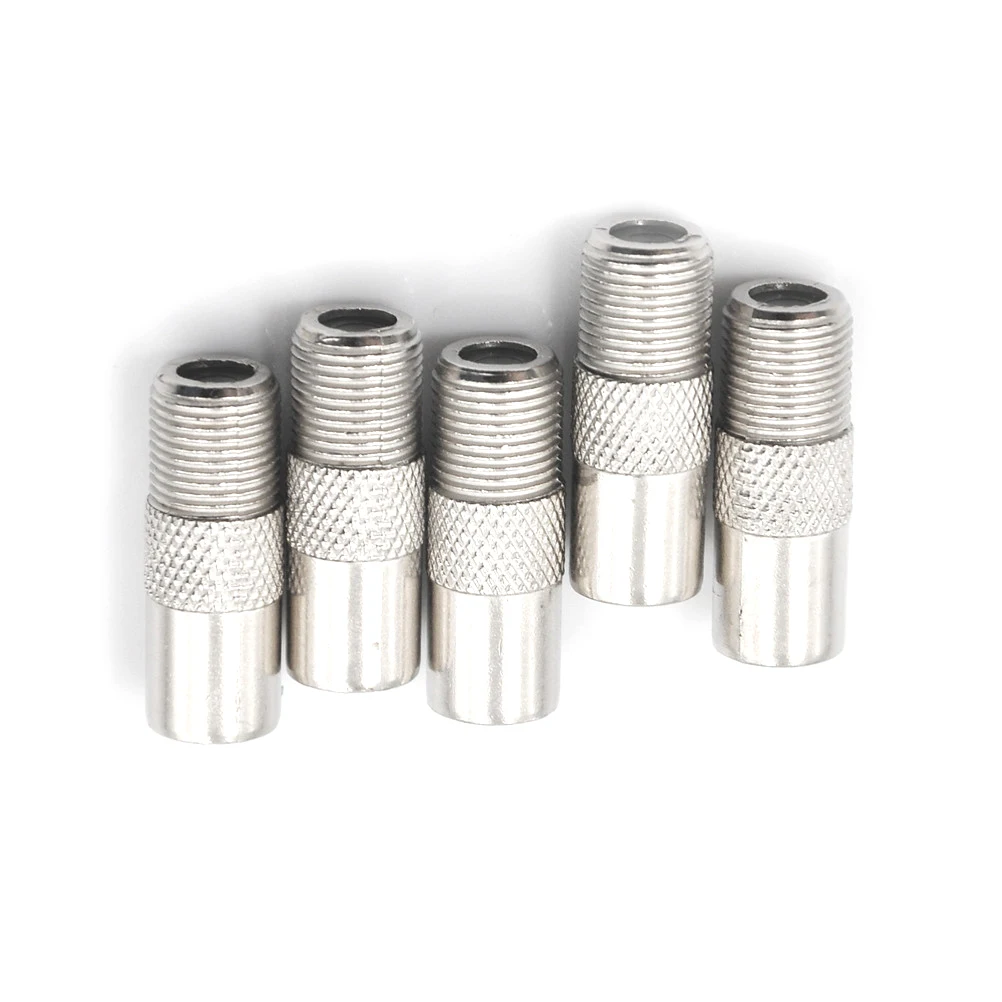 5/10pcs STB Quick Plug RF Coax F Female To RF Male Connector TV Antenna Coaxial Connector F Connector TV Coaxial plug Drop Ship