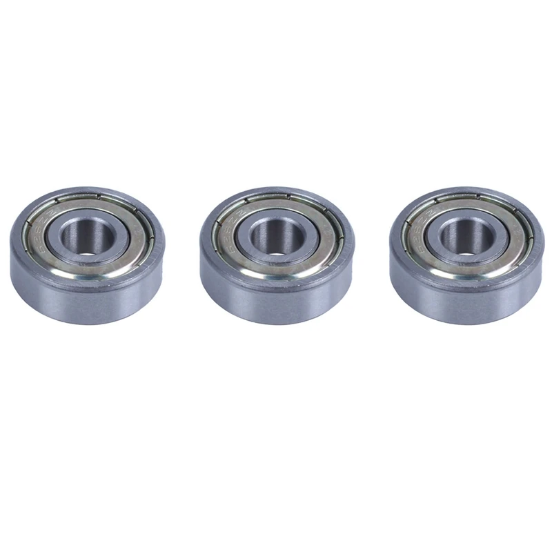 3 Pcs 8 X 24 X 8Mm Metal Shielded Deep Groove Miniature Ball Bearing Metal 628Z