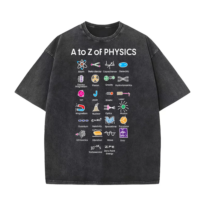 

Quantum Physics String Theory Physics Student Science Pure Cotton T-shirt For Man Oversized Art Graphic Clothing Printed