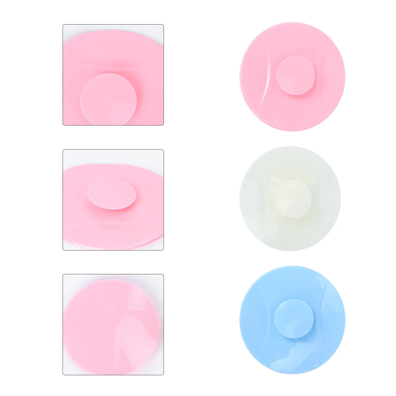 

5pcs Silicone Sink Plug Sucker Drain Cover Strainer Covering Pad Sealing Stopper For Kitchen Bathroom Bathtub Garbage Disposal