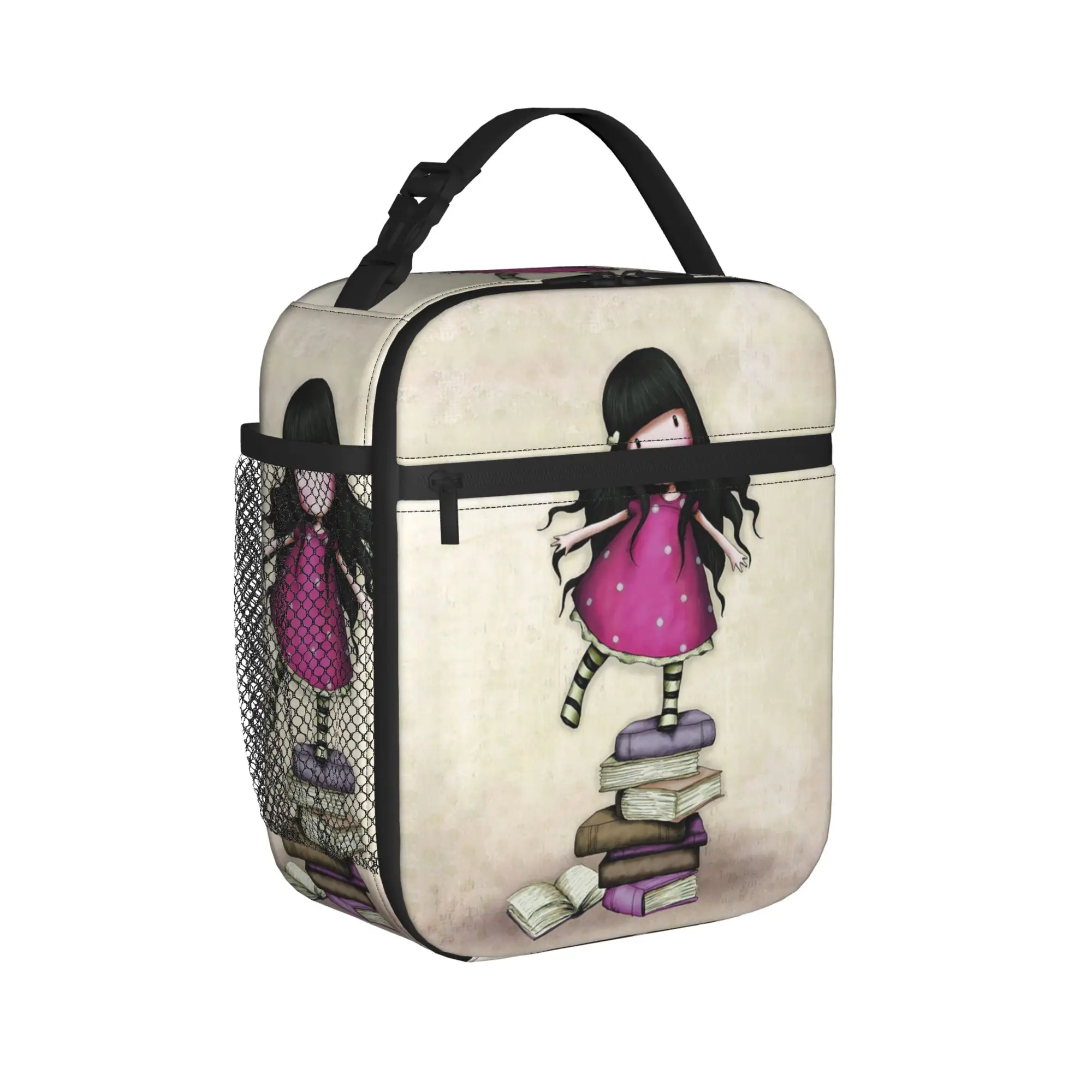 S-Santoro G-Gorjuss Insulated Lunch Bag High Capacity Lunch Container Thermal Bag Tote Lunch Box School  Outdoor Food Handbags