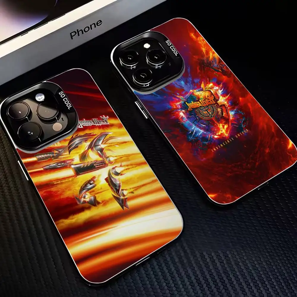 

P-Painkiller J-judas priest Phone Case For iPhone 16,15,14,13,12,11,Mini,Pro,MAX Black Matte Shockproof Cover