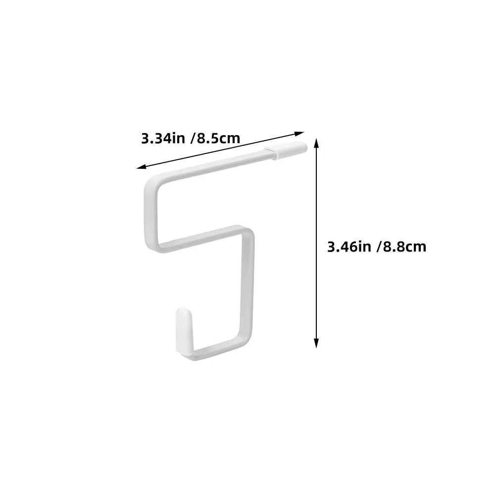6Pcs Removable Desk Backpack Hook Iron Material No-Nail Table Bag Hanger Student Desk Side Hook Sleek Stylish Space Saving