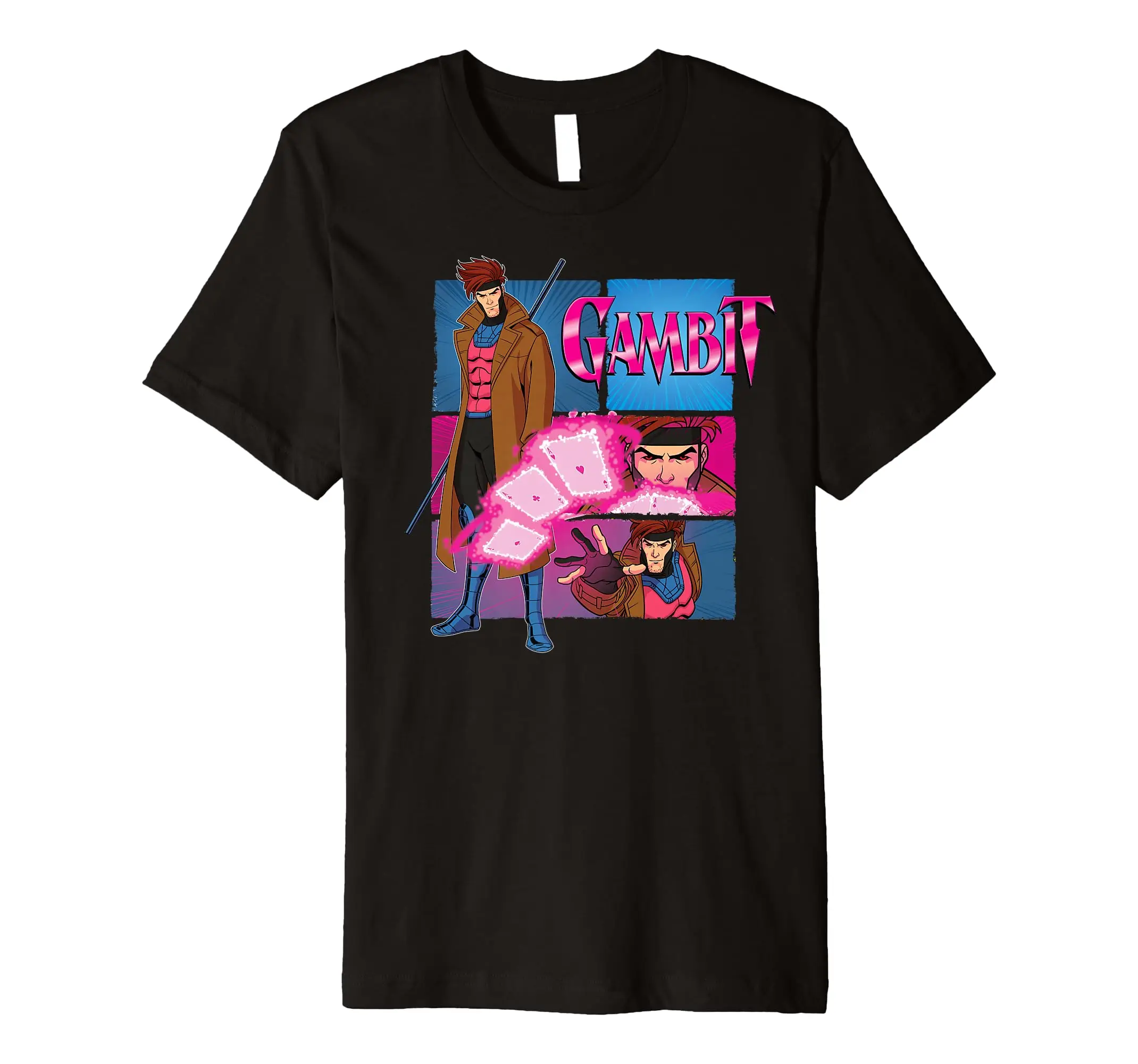  Studios  ’97 Gambit Card Throw Action Panels T-Shirt