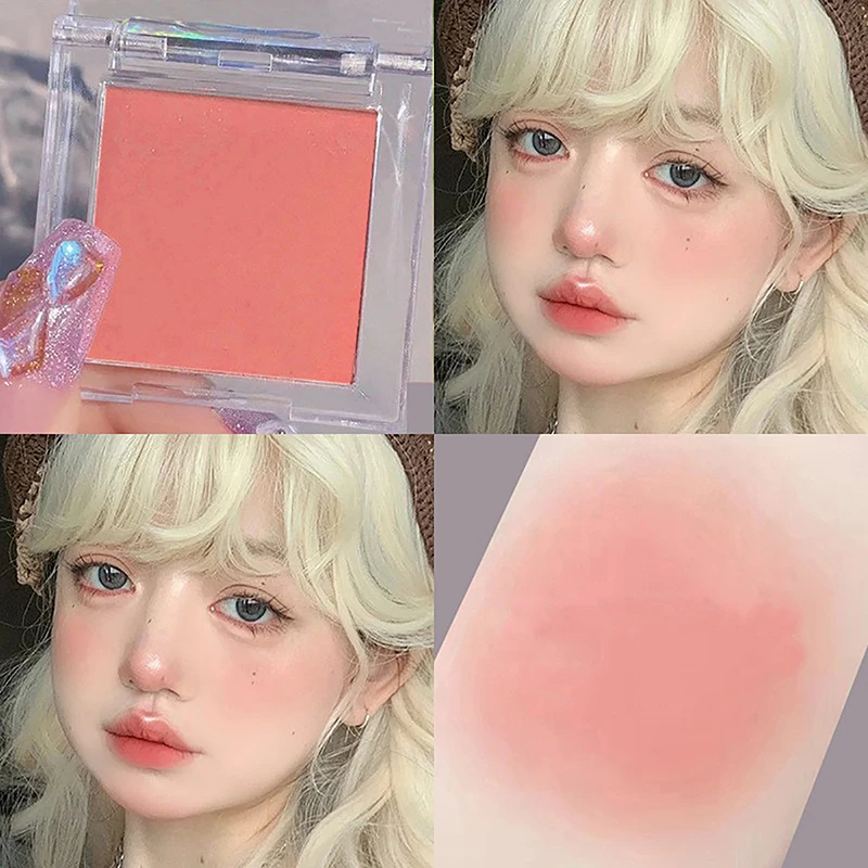 Natural Cheek Tint Blush Palette, Contorno facial, Face Blush, Bochecha à prova d'água, Ilumine o pó de blush