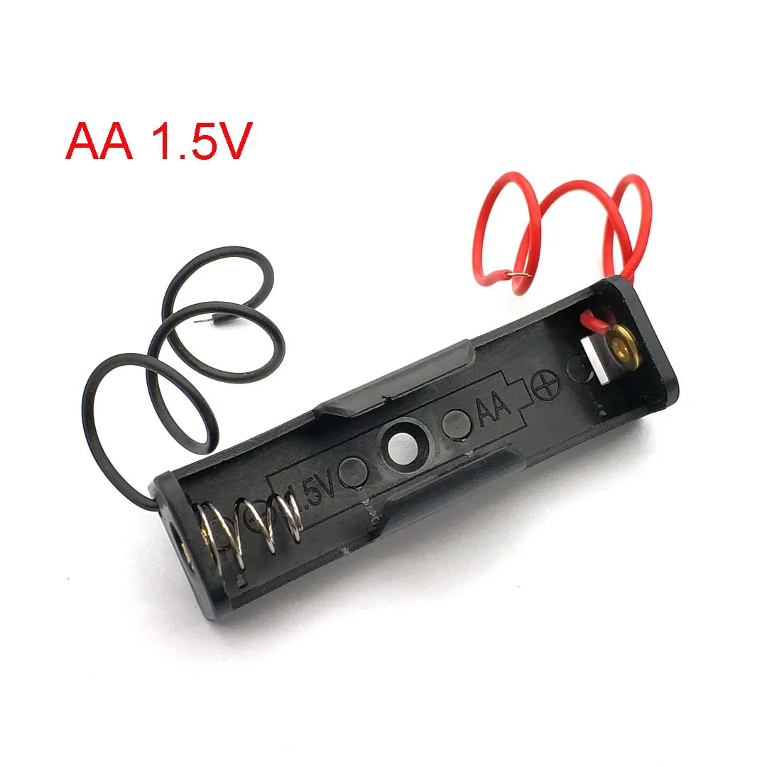 10 Stück 1-Zellen-AA-Batteriehalter 1,5 V ohne Abdeckung mit 150 mm 26AWG verzinntem Draht, DIY-Elektronikschaltkreis-Stromversorgung, Batterie nicht enthalten – Detail 1