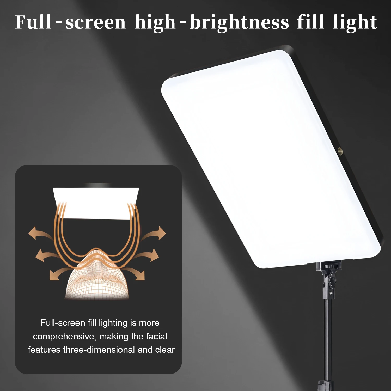 مصباح LED متعدد الاستخدامات مقاس 10 بوصات مع حامل ثلاثي القوائم مقاس 145 سم - تعديل الألوان بثلاثة مستويات - مثالي للبث ومقاطع الفيديو والصور