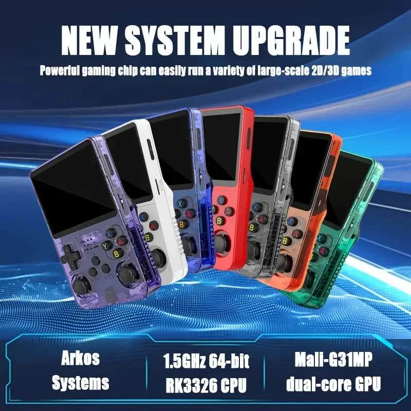 

R36S Retro Gaming Console | Arkos Open Source Systems | 64GBStorage | 3000mAh Battery | Multi- language Support