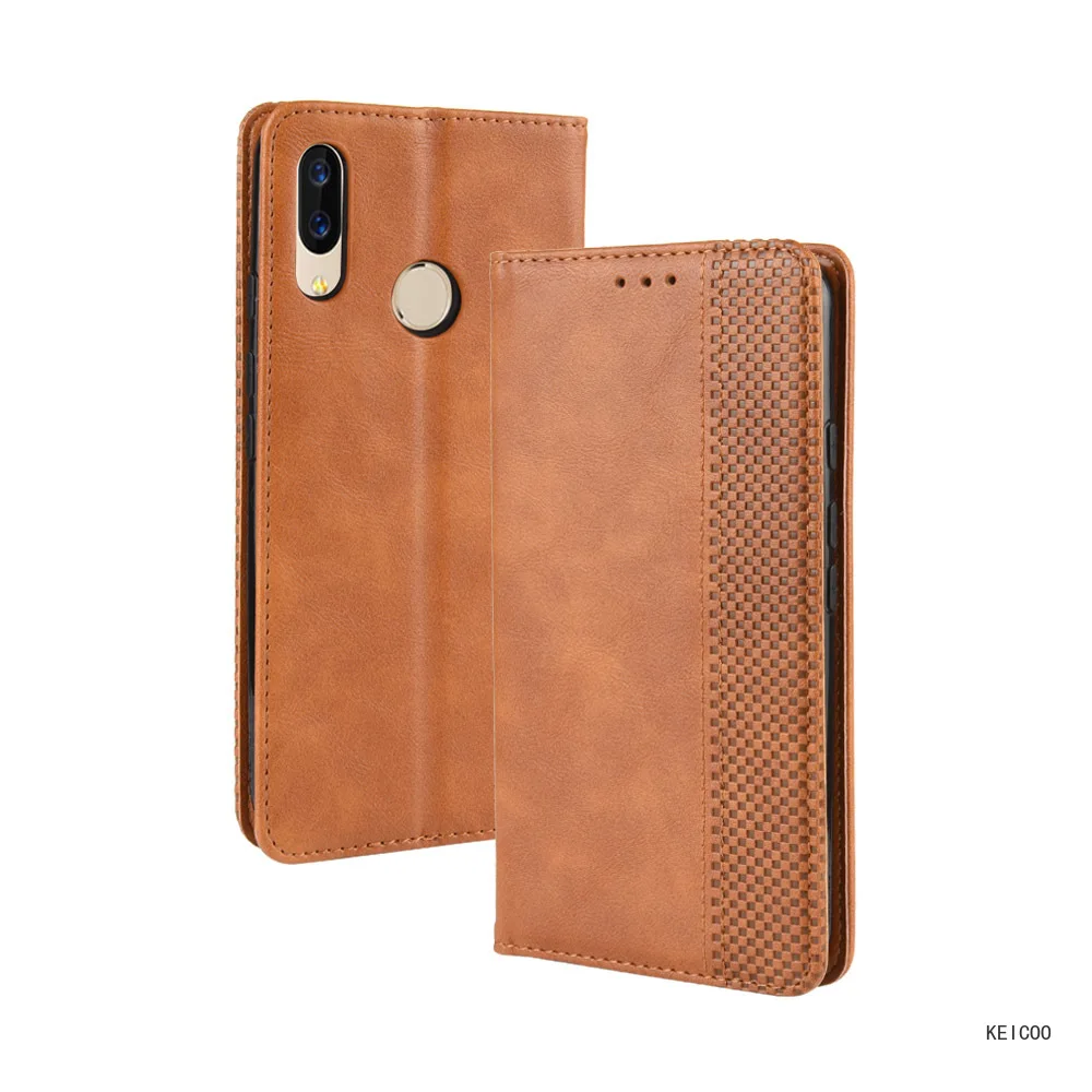 Magnetic Leather Case for UMIDIGI X F1 F2 A3S A3X A5 S5 A7 A7S A9 A11 Pro Play Power 3 5 Wallet Clip Card Insertion Phone Shell