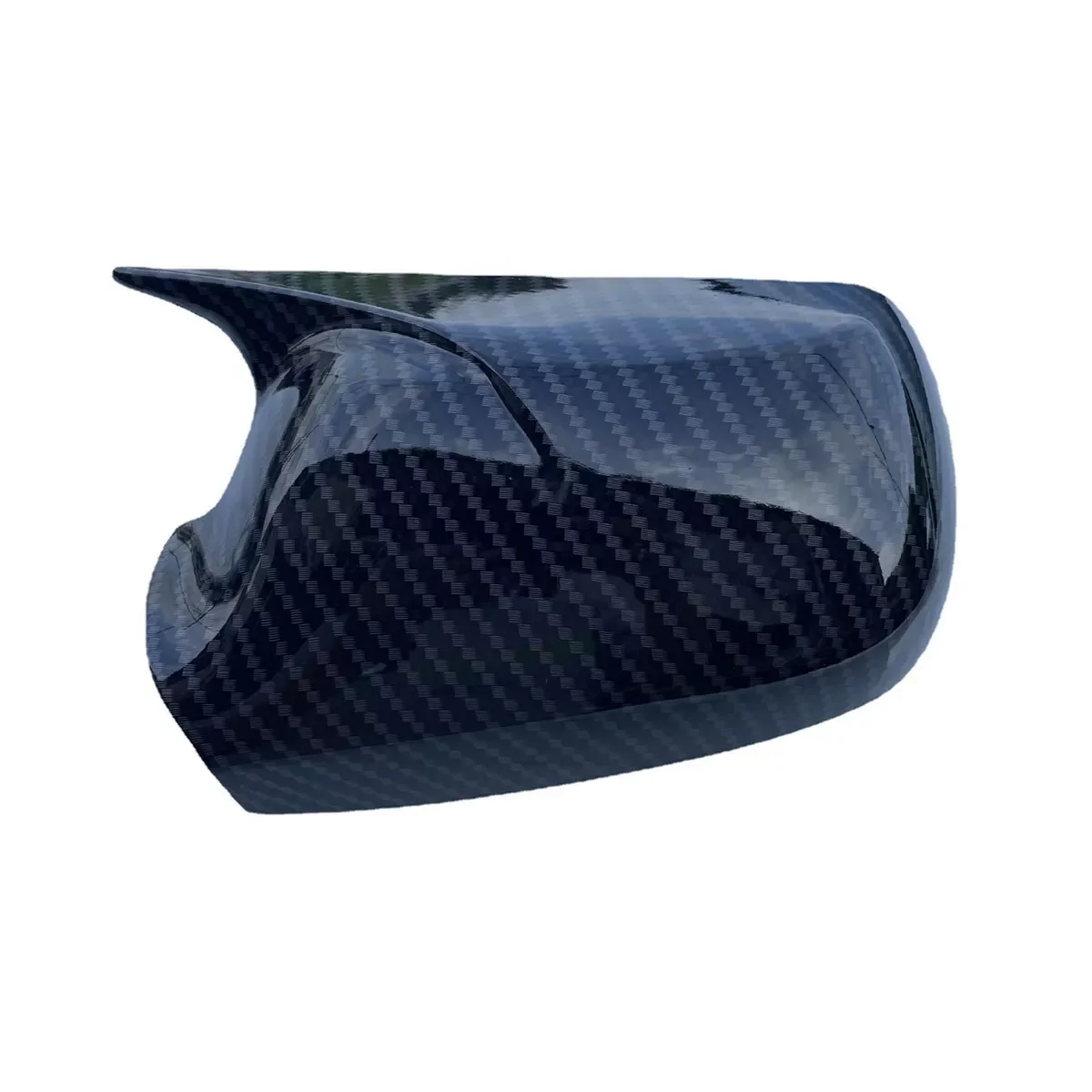 ABS Carbon look/Glanzend Zwart Achteruitkijkspiegel Zijspiegel Cover Wing Cap Auto Buitendeur Achteruitrijcamera Case Trim Voor Mazda 2 3 6 03 ~ 08
