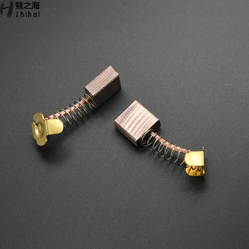 

10PC J164 high copper material carbon brush 7 * 15 * 16 DC motor spring carbon brush wear-resistant support customization