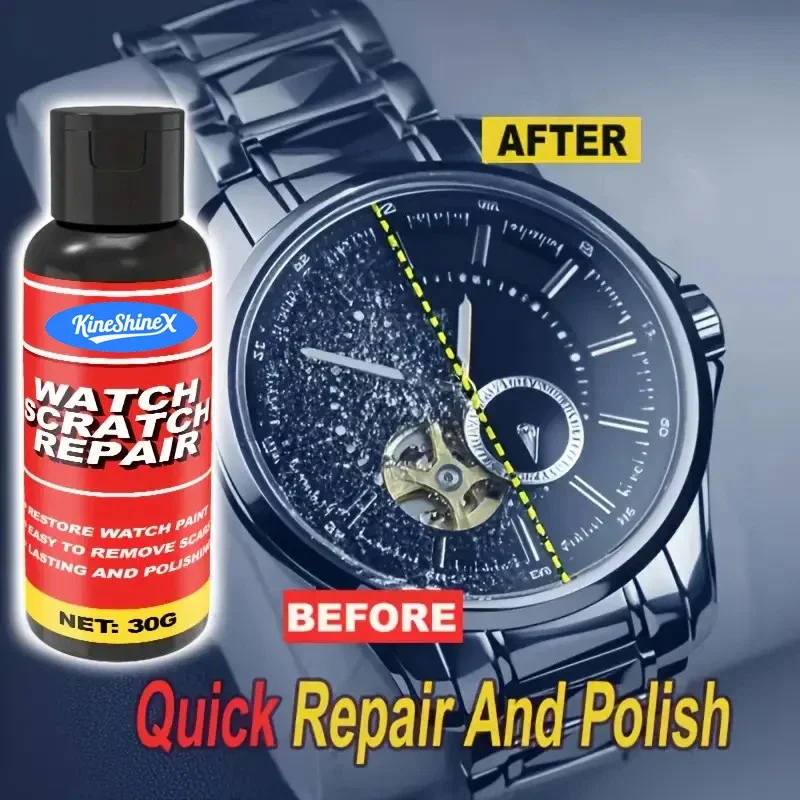 Quick Scratch Repair Polish Cream With Sponge Multi-Surface Restorer For Watches Jewelry Stainless Steel Metal Oxidation Remover
