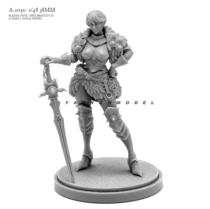 38MM Resin figure model kits DIY toy colorless and self-assembled A-1030