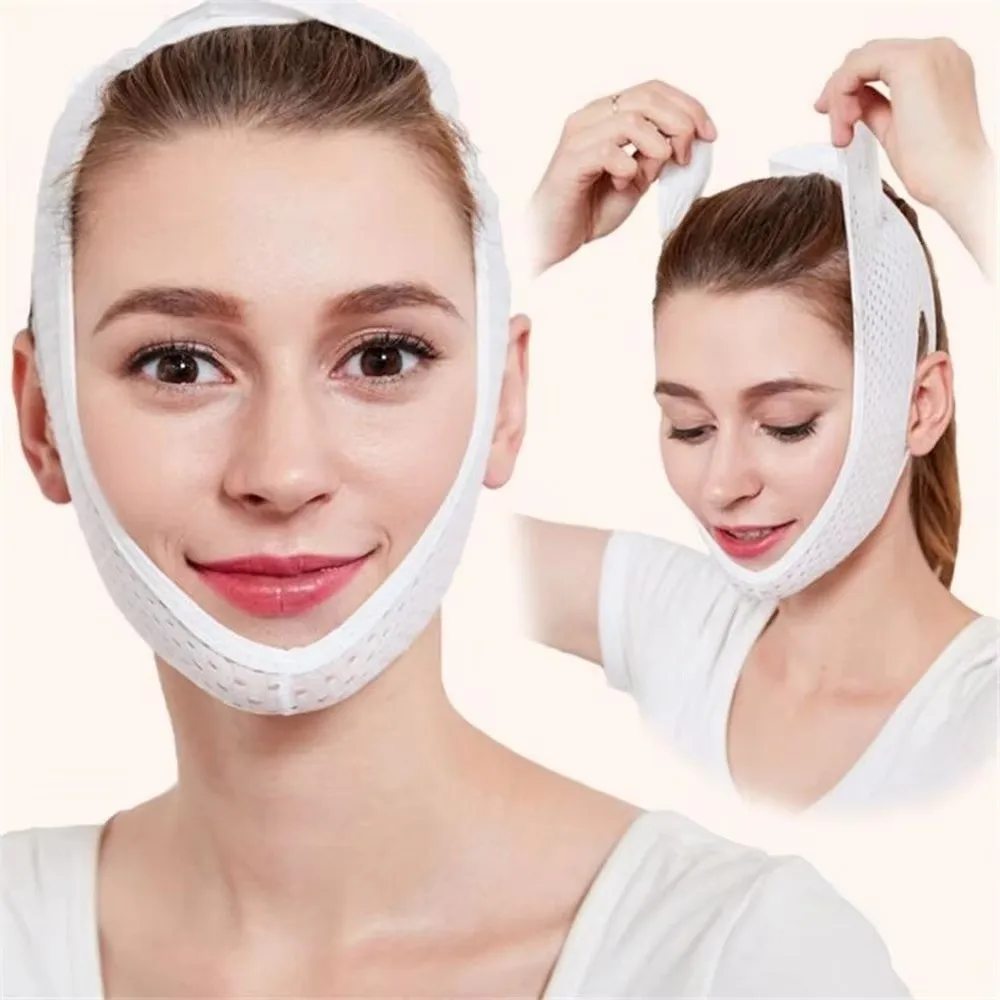 Beauty Tools Adjustable Strap Face-Lift Belt Elastic Thin Facial Massager Breathable Face Slimming Bandage Facial Care