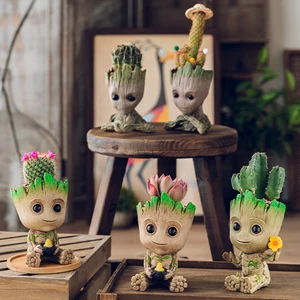 Nordic Groot Blumen, dekoratives Gefäß, Aufbewahrung von Home Office, Stifttür, Anime -Figur, Tischverzierungen, Gartenpflanzer, Geschenk 10 Hauptverkäufe große Vase für Raumdekoration - №4