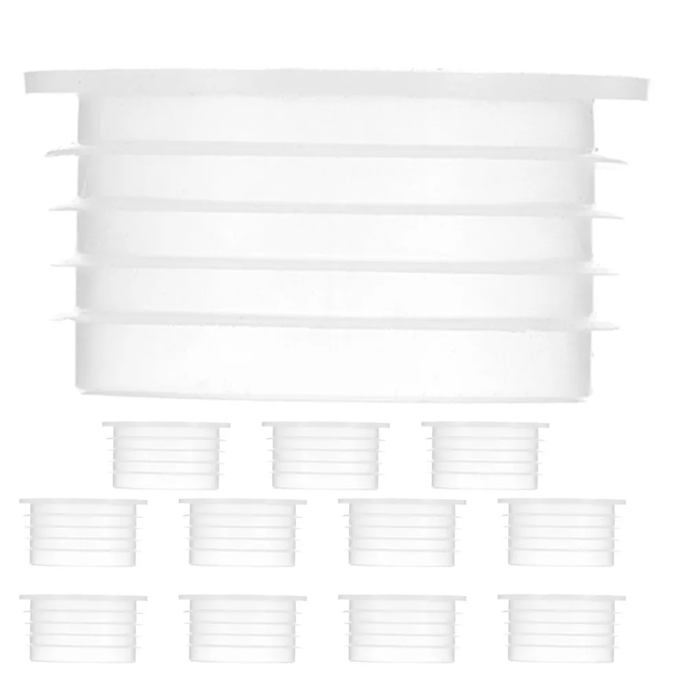 12Pcs Clear Plastic Round Planter Plug Stopper Reusable Water Seepage Preventer for Flower Pots Vegetable Boxes Balcony Indoor view 5
