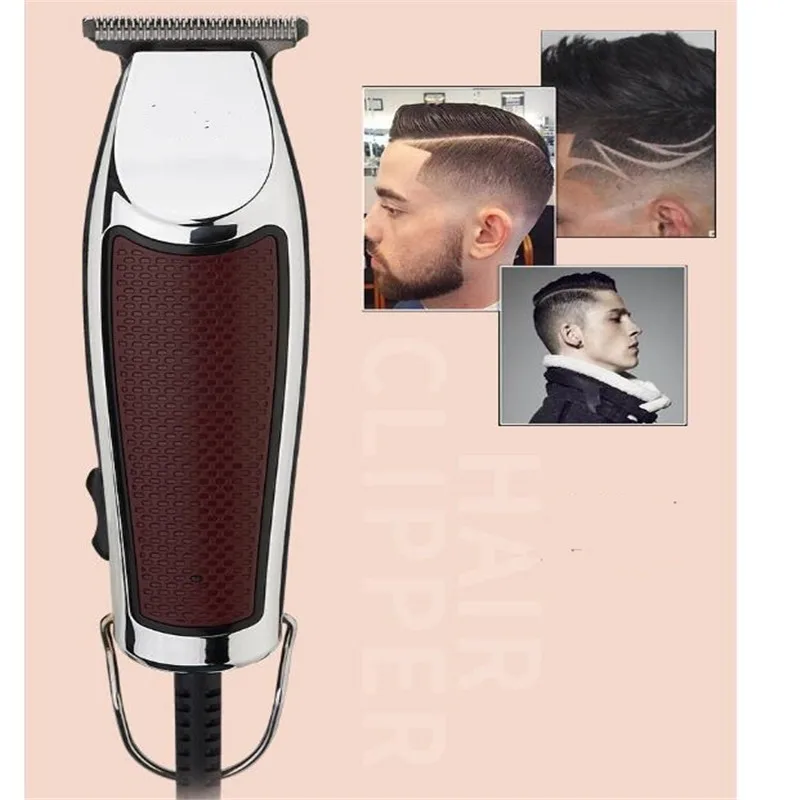 Hair Clipper Professional Corded Electric Trimmer 0.1mm Precision Haircut Machine Barber Salon Style Fade Hairline Shaver Razor