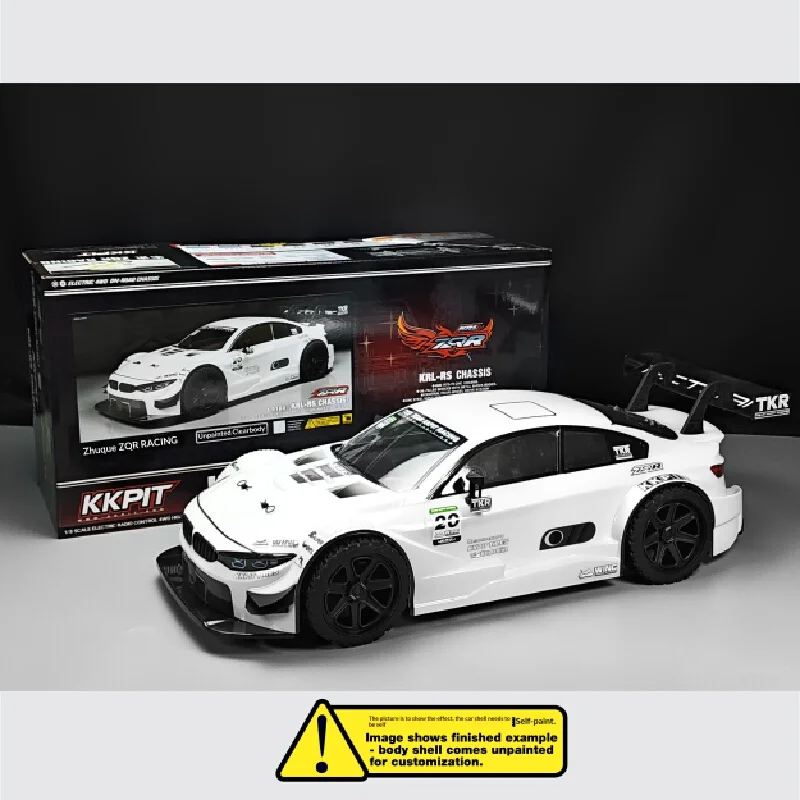 KKPIT 1/8 Scale 4WD Electric RC Drift Touring Car ZQR Clear Unpainted Body 360mm Wheelbase KRL RS High Performance Adult Hobby