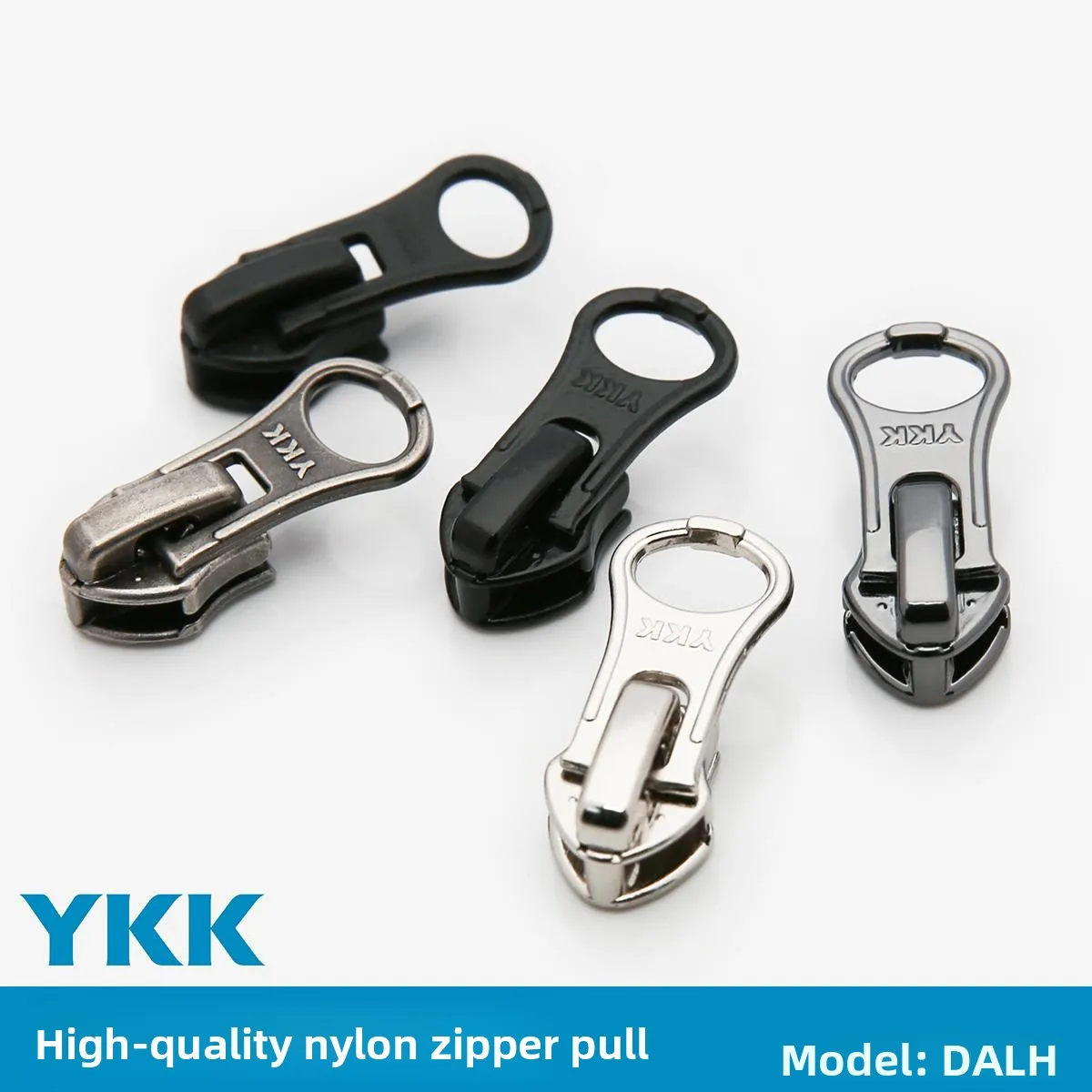 

YKK Nylon Zipper Pulls Self-Loing Anti-Slip for Home Sewing DIY Accories Zipper Heads Number 3 And 5 Gourd aped