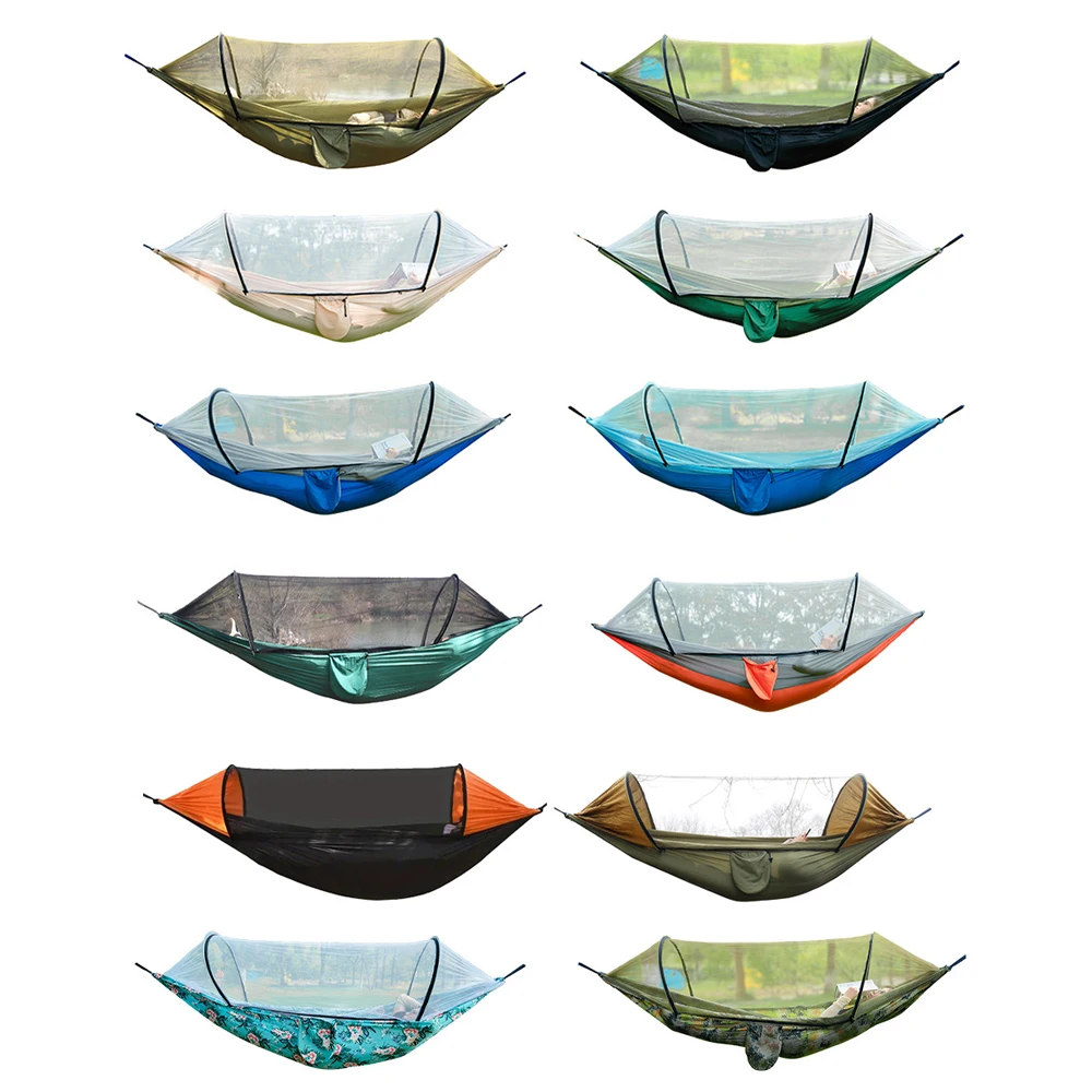 High-quality Mosquito Net Heavy-duty Camping Hiking Hammock Deck Chair Outdoor Custom with Canopy Universal in All Seasons