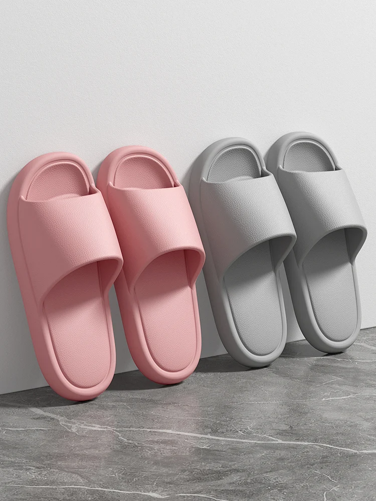 

Простые домашние тапочки для пар, домашние летние нескользящие тапочки из ЭВА для купания, мужские и женские красные домашние удобные сандалии на плоской подошве