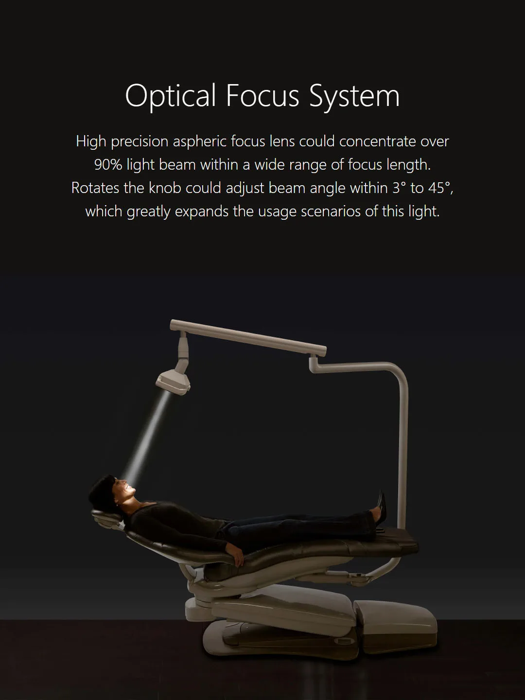Medical Dental Oral Lamp Veterinary Examination LED light Wall Install Lamp Light 22mm Dental chair lamp