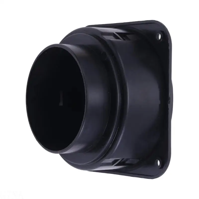 G7NA 75mm Black Parking Heater Directional Outlet with Adjustable Louvers, Four Corner Mounting Holes and Removable Front Panel