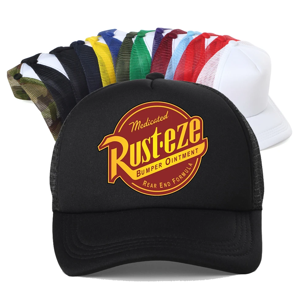 

Lightning McQueen Rusteze Funny Y2K Baseball Cap Unisex Summer Cool Adjustable Outdoor Breathable Mesh Sports Hat