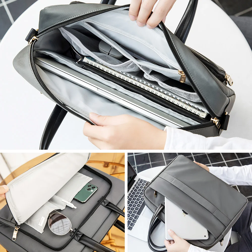 Laptop bag Women's large capacity waterproof laptop suitcase 13.3 14 15.6 inch men's business travel single shoulder Briefcase