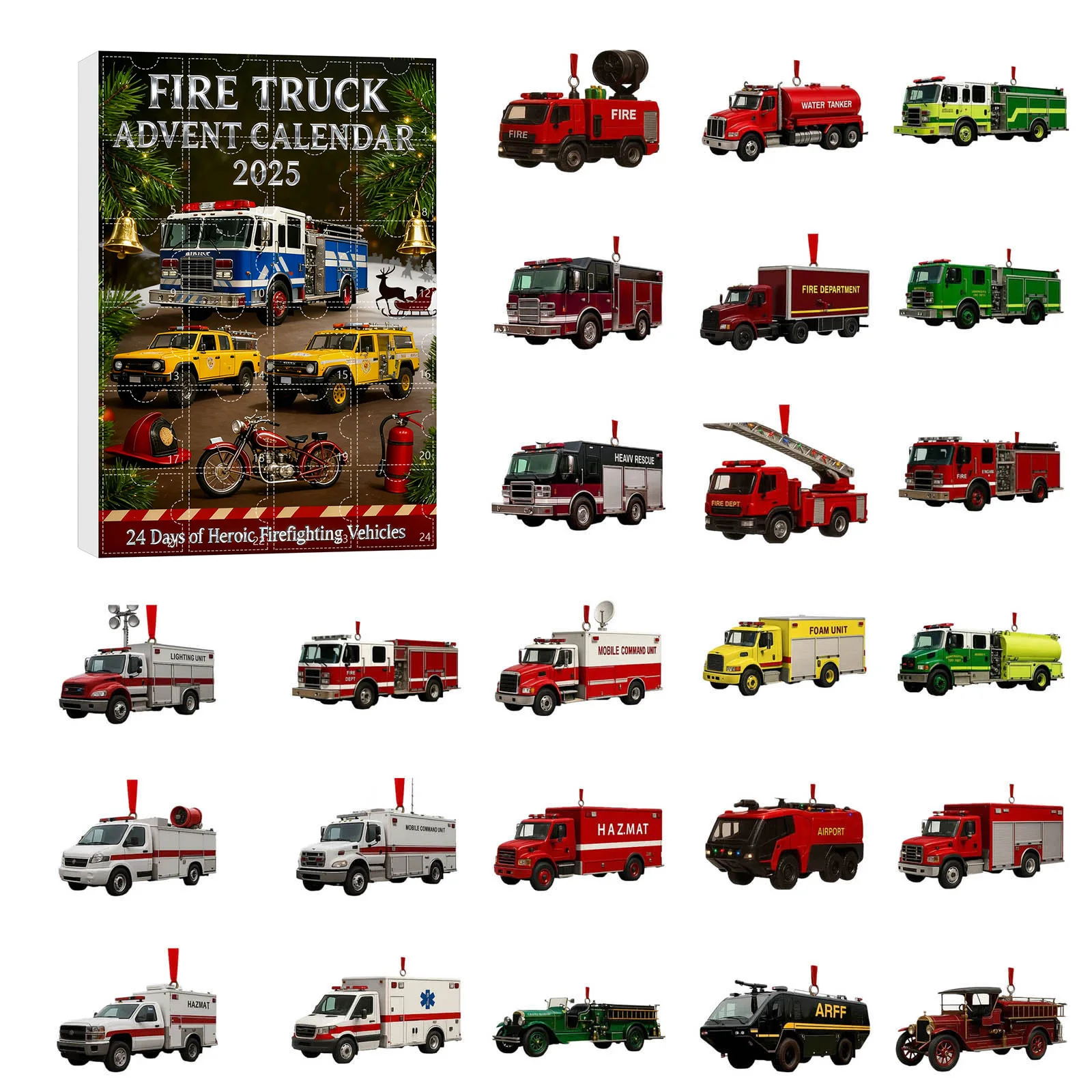 25 Days of Christmas Countdown for Cats Car Christmas Arrival Calendar 24 Day Christmas Surprises And Cute Kitchen Timer Flower