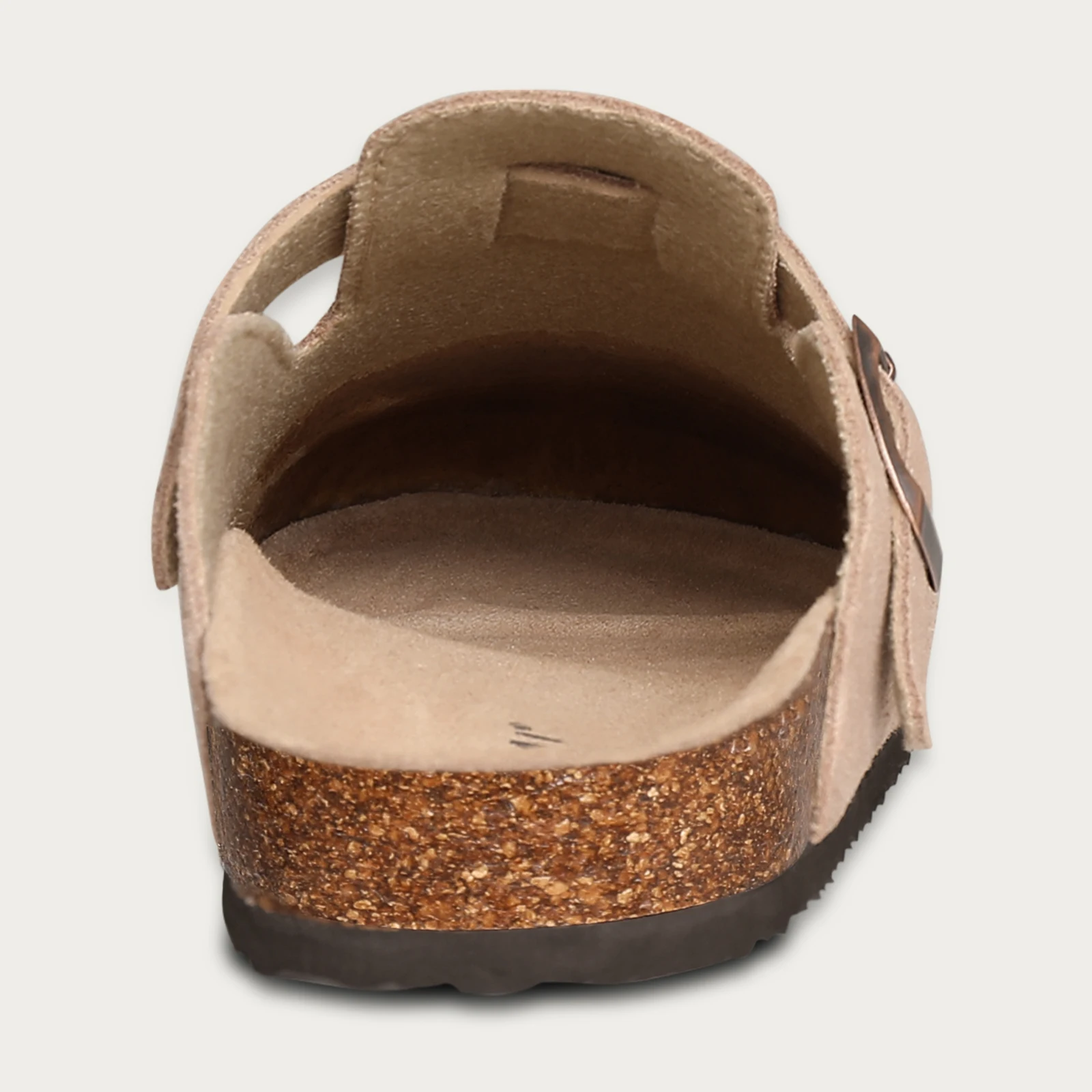 Shevalues Wildleder-Clogs für Damen und Herren, Sommer-Kork-Mules, Weiche Fußbett-Sandalen mit Fußgewölbestütze, Neue Freizeitmode, Echte Clogs – Detail 5