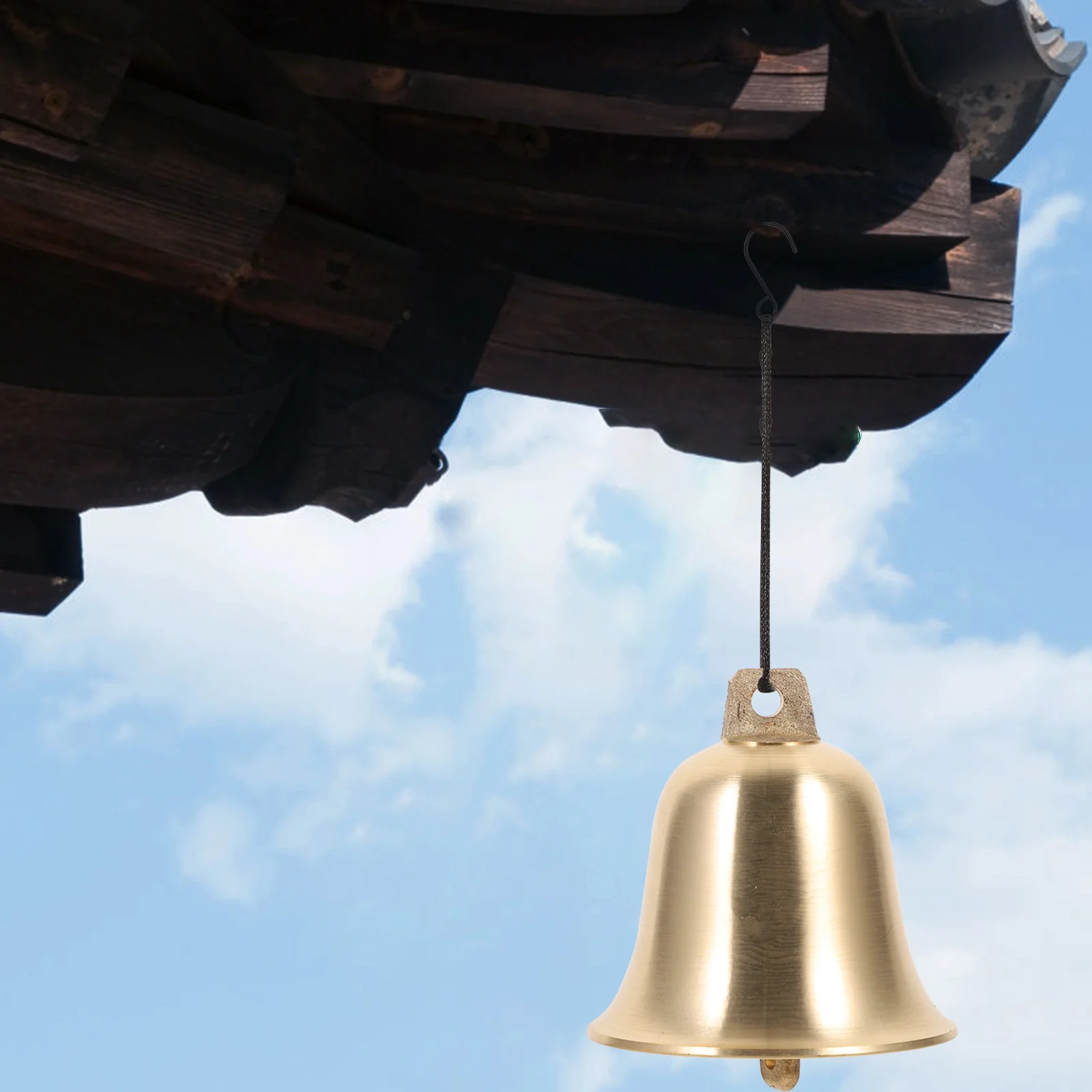 10pcs נחושת פעמון וינטג 'סגנון פליז שימפנזים תפאורה חג המולד פסטיבל סמפים רוח דלת תלייה