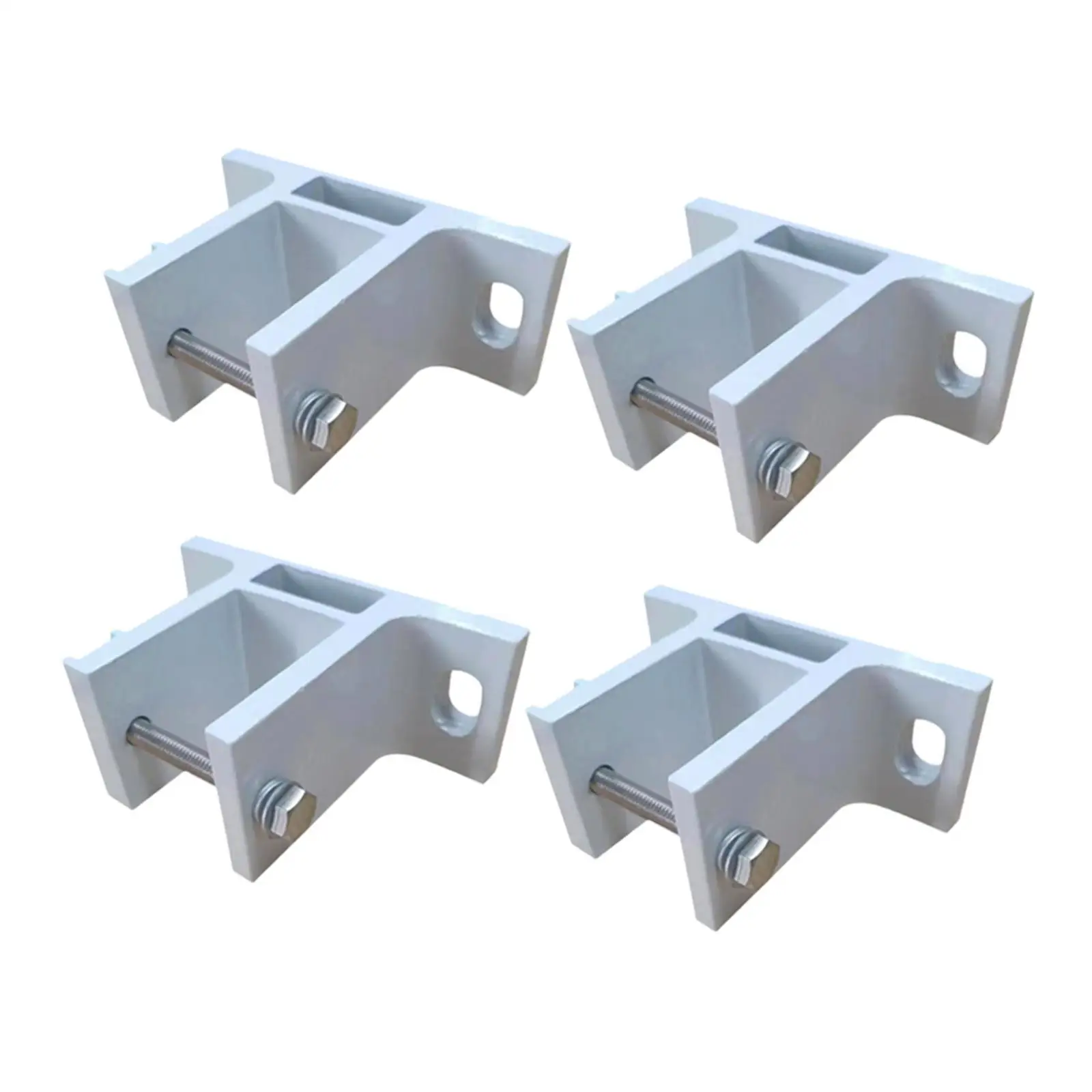 4x Awning Mounting Bracket Aluminum Alloy Replacement White Hardware